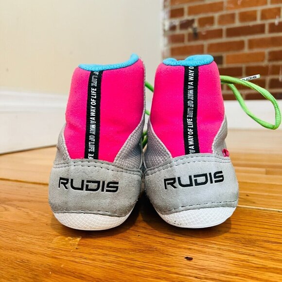 RUDIS Colt 2.0 Adult Wrestling Shoes - Magenta & Lime Size 9 main image 12